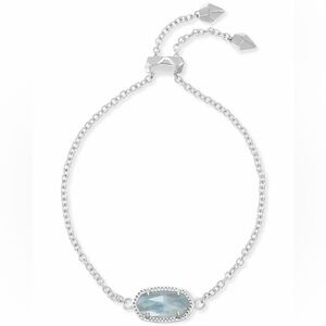 Kendra Scott Silver Bracelet with Aquamarine Stone